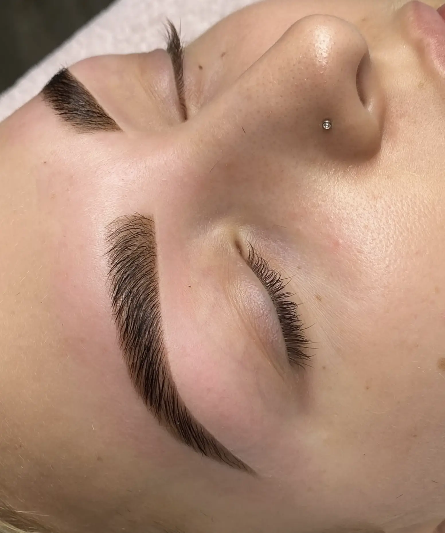 Eyebrow tattoo healing stages